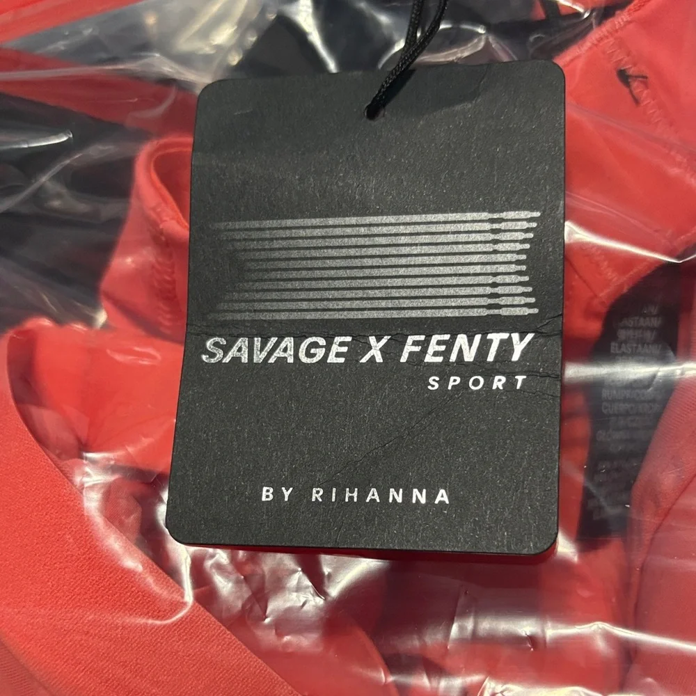 Sale! Savage X Fenty Vibrant Coral Sports Bra - Picture 5 of 5
